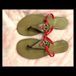 Tommy Hilfiger neon flats